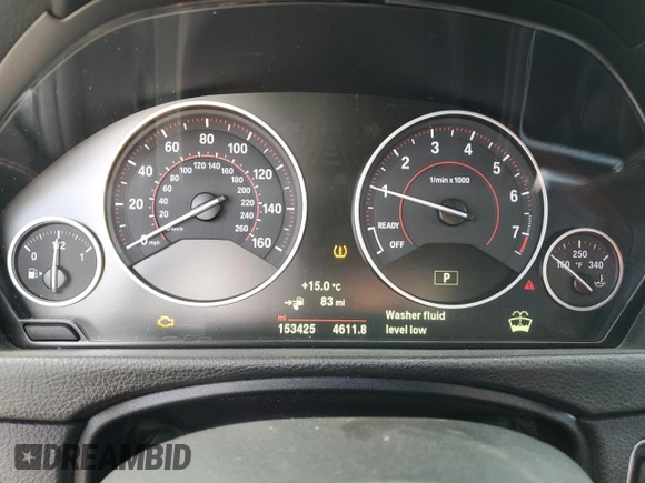 2018 BMW 3 Series 330e iPerformance with VIN WBA8E1C52JA178082, listed as a Copart auction lot 44809595 with 153,425 mi miles and Salvage Title. Bid and sale history available at carsss.com. Image 9.