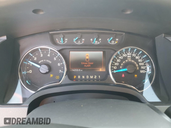 2014 Ford F-150 XL with VIN 1FTFW1CT1EKE22892, listed as a Copart auction lot 61635265 with 14,203 mi miles and Salvage title. Bid and sale history available at DreamBid. Image 9.