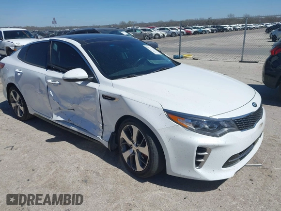 2017 Kia Optima SX with VIN 5XXGW4L25HG166929, listed as a IAAI auction lot 41837780 with 59,722 mi miles. Bid and sale history available at carsss.com. Image 1.