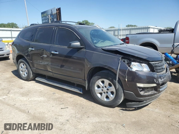 2017 Chevrolet Traverse LS with VIN 1GNKRFKD7HJ149777, listed as a Copart auction lot 56636575 with 122,963 mi miles and Salvage title. Bid and sale history available at DreamBid. Image 4.