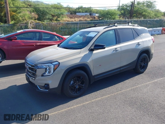 2022 GMC Terrain AT4 with VIN 3GKALYEV9NL259342, listed as a IAAI auction lot 42338407 with 31,590 mi miles and . Bid and sale history available at DreamBid. Image 2.