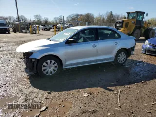 2015 Volkswagen Jetta Sedan 2.0L S with VIN 3VW2K7AJXFM313014, listed as a Copart auction lot 51920095 with 0 mi miles and Salvage Title. Bid and sale history available at carsss.com. Image 1.