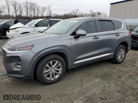 2019 Hyundai Santa Fe SE with VIN 5NMS23AD2KH015852, listed as a Copart auction lot 72000022 with 53,302 mi miles. Bid and sale history available at carsss.com. Image 1.
