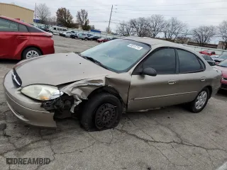 2002 Ford Taurus LX with VIN 1FAFP52U42A182386, listed as a Copart auction lot 83513714 with 73,442 mi miles and Salvage Title. Bid and sale history available at carsss.com. Image 1.