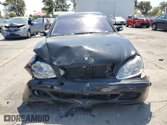 2004 Mercedes-Benz S-Class 4.3L with VIN WDBNG70J54A392247, listed as a Copart auction lot 69625334 with 223,233 mi miles and Salvage Title. Bid and sale history available at carsss.com. Image 5.
