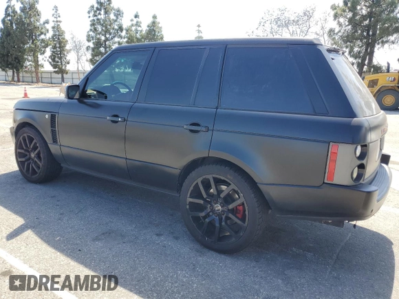 2008 Land Rover Range Rover SC with VIN SALMF13438A281942, listed as a Copart auction lot 57673775 with 140,476 mi miles and Salvage title. Bid and sale history available at DreamBid. Image 2.