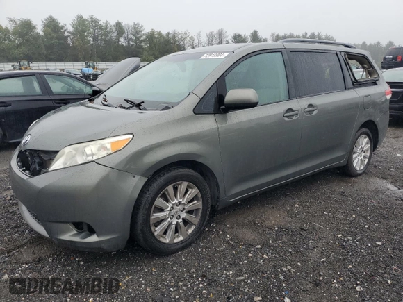 2011 Toyota Sienna LE with VIN 5TDJK3DC6BS017390, listed as a Copart auction lot 72918904 with 280,754 mi miles and Clean Title. Bid and sale history available at carsss.com. Image 1.