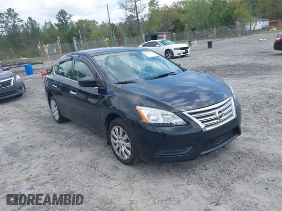 2015 Nissan Sentra SV with VIN 3N1AB7AP4FY368203, listed as a IAAI auction lot 41943298 with 115,375 mi miles. Bid and sale history available at carsss.com. Image 1.