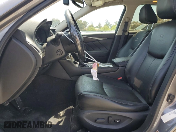2014 Infiniti Q50 Hybrid Premium with VIN JN1AV7AP5EM690504, listed as a Copart auction lot 55511065 with 79,307 mi miles and Salvage title. Bid and sale history available at DreamBid. Image 7.