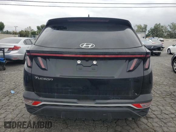 2022 Hyundai Tucson SEL with VIN KM8JB3AE1NU021591, listed as a Copart auction lot 53585425 with 21,023 mi miles and Clean Title. Bid and sale history available at carsss.com. Image 6.
