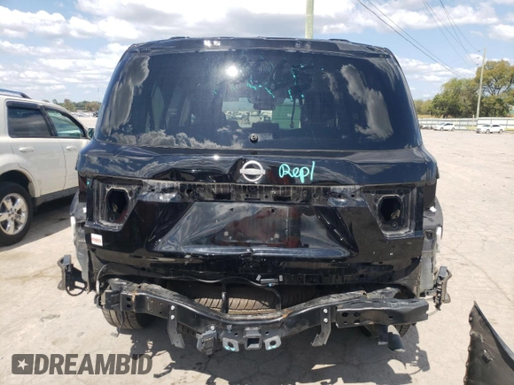 2023 Nissan Armada SV with VIN JN8AY2AC7P9180329, listed as a Copart auction lot 71796494 with 30,910 mi miles and Salvage Title. Bid and sale history available at carsss.com. Image 6.