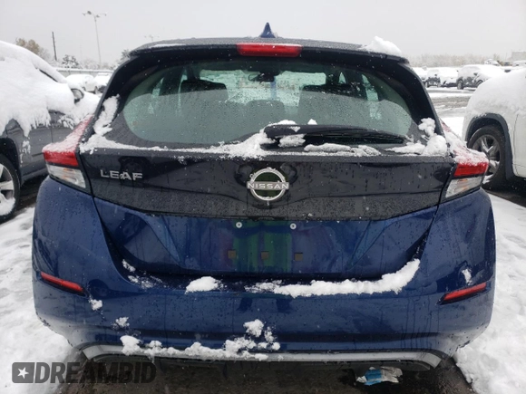 2025 Nissan LEAF S with VIN 1N4AZ1BV4SC557865, listed as a Copart auction lot 79469604 with 2,272 mi miles and Salvage Title. Bid and sale history available at carsss.com. Image 6.