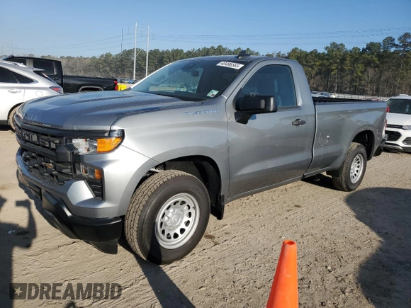 2024 Chevrolet Silverado 1500 Work Truck with VIN 3GCNAAED5RG132104, listed as a Copart auction lot 48496565 with 17 mi miles and Salvage Title. Bid and sale history available at carsss.com. Image 1.