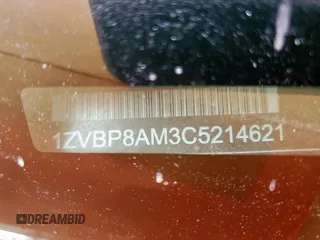 2012 Ford Mustang Premium с VIN 1ZVBP8AM3C5214621, выставлен на аукционе Copart как лот 58399815 с пробегом 120 814 миль миль и Чистый • Clean title. История ставок и продаж доступна на DreamBid. Изображение 12.