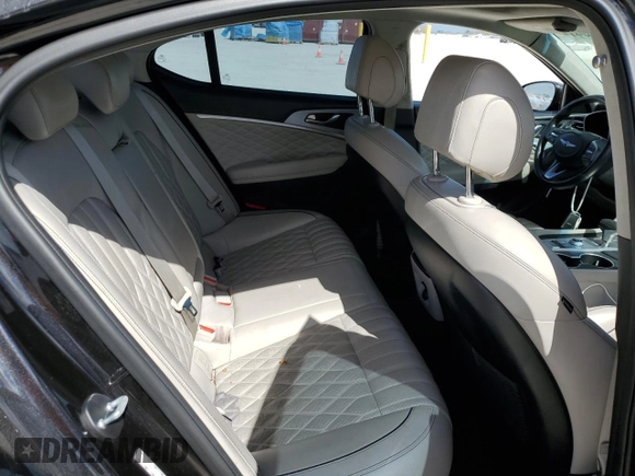 2019 Genesis G70 2.0T Advanced with VIN KMTG44LA9KU015043, listed as a Copart auction lot 77567484 with 80,635 mi miles and Salvage Title. Bid and sale history available at carsss.com. Image 10.