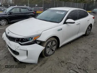 2018 Kia Optima Hybrid Premium with VIN KNAGT4LE1J5020781, listed as a Copart auction lot 85206024 with 165,535 mi miles and Salvage Title. Bid and sale history available at carsss.com. Image 1.