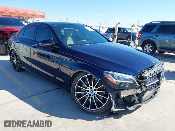 2020 Mercedes-Benz C 300 with VIN 55SWF8DB2LU323828, listed as a IAAI auction lot 42240835 with 74,213 mi miles and . Bid and sale history available at DreamBid. Image 1.