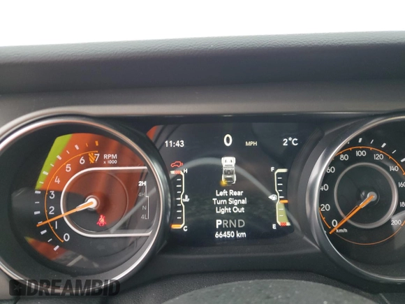 2021 Jeep Wrangler Sport S with VIN 1C4HJXAG3MW617318, listed as a Copart auction lot 85673324 with 66,450 mi miles and Salvage Title. Bid and sale history available at DreamBid. Image 9.