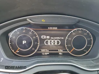 2018 Audi Q5 Premium with VIN WA1ANAFY4J2012175, listed as a Copart auction lot 59550155 with 52,013 mi miles and Salvage title. Bid and sale history available at DreamBid. Image 9.