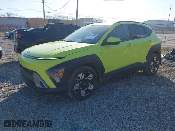 2024 Hyundai Kona SEL with VIN KM8HB3AB4RU056670, listed as a IAAI auction lot 41781071 with 17,022 mi miles. Bid and sale history available at carsss.com. Image 2.