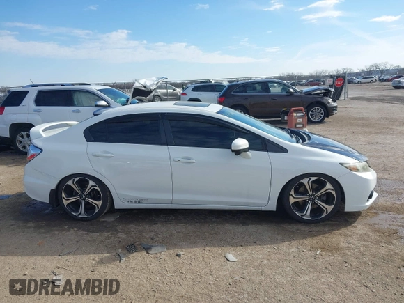 2015 Honda Civic Sedan Si with VIN 2HGFB6E53FH707773, listed as a IAAI auction lot 41427654 with 90,583 mi miles. Bid and sale history available at carsss.com. Image 13.