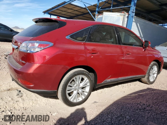 2010 Lexus RX 450h with VIN JTJZB1BA1A2002839, listed as a Copart auction lot 46284065 with 218,698 mi miles and Salvage Title. Bid and sale history available at DreamBid. Image 3.