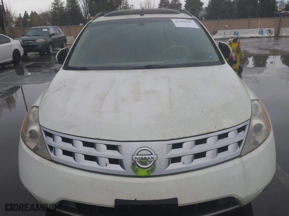 2004 Nissan Murano SL with VIN JN8AZ08T54W205958, listed as a IAAI auction lot 41490187 with 165,659 mi miles. Bid and sale history available at carsss.com. Image 6.