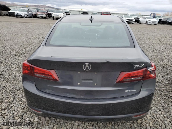 2015 Acura TLX V6 Advance with VIN 19UUB3F74FA007278, listed as a Copart auction lot 86324244 with 0 mi miles and Salvage Title. Bid and sale history available at carsss.com. Image 6.