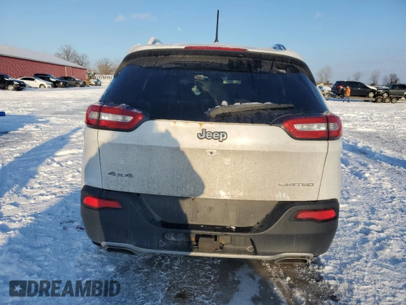 2016 Jeep Cherokee Limited with VIN 1C4PJMDS0GW149773, listed as a Copart auction lot 43604975 with 218,685 mi miles and Salvage title. Bid and sale history available at DreamBid. Image 6.
