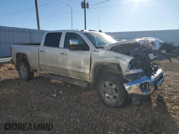 2018 GMC Sierra 2500HD SLT with VIN 1GT12TEY0JF224060, listed as a Copart auction lot 85872984 with 0 mi miles and Salvage Title. Bid and sale history available at carsss.com. Image 4.