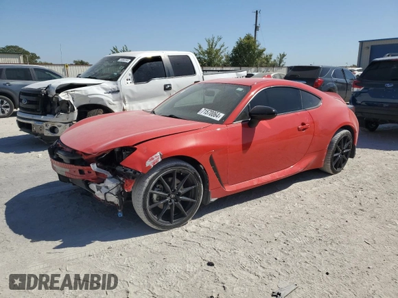 2023 Toyota GR86 Premium with VIN JF1ZNBF10P8752559, listed as a Copart auction lot 71570064 with 23,696 mi miles and Salvage Title. Bid and sale history available at carsss.com. Image 1.
