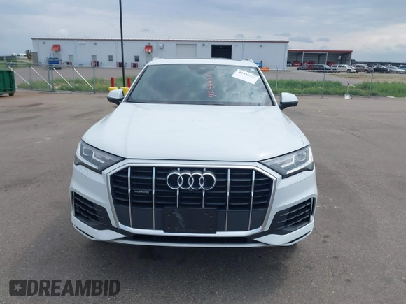 2021 Audi Q7 Premium Plus with VIN WA1LXAF75MD021454, listed as a IAAI auction lot 42444321 with 39,103 mi miles and . Bid and sale history available at DreamBid. Image 13.