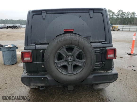 2019 Jeep Wrangler Unlimited Sport S with VIN 1C4HJXDG0KW664752, listed as a Copart auction lot 44747105 with 153,663 mi miles and Salvage Title. Bid and sale history available at carsss.com. Image 6.