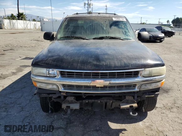 2002 Chevrolet Suburban LT with VIN 3GNEC16T42G174731, listed as a Copart auction lot 75906134 with 0 mi miles and Salvage Title. Bid and sale history available at carsss.com. Image 5.