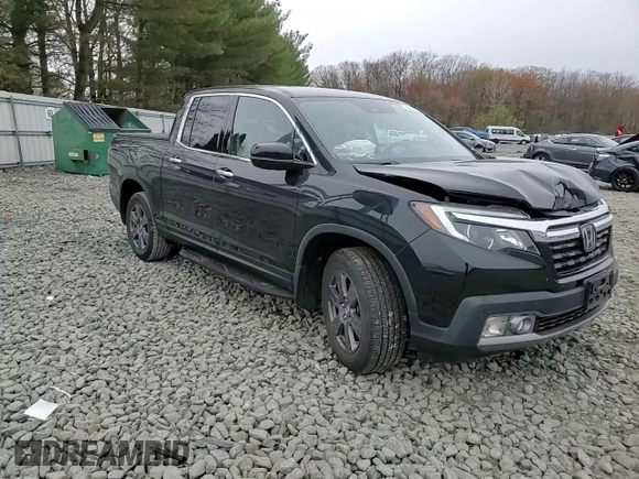 2020 Honda Ridgeline RTL-E with VIN 5FPYK3F77LB006653, listed as a Copart auction lot 52582995 with 20,727 mi miles and Salvage title. Bid and sale history available at DreamBid. Image 11.