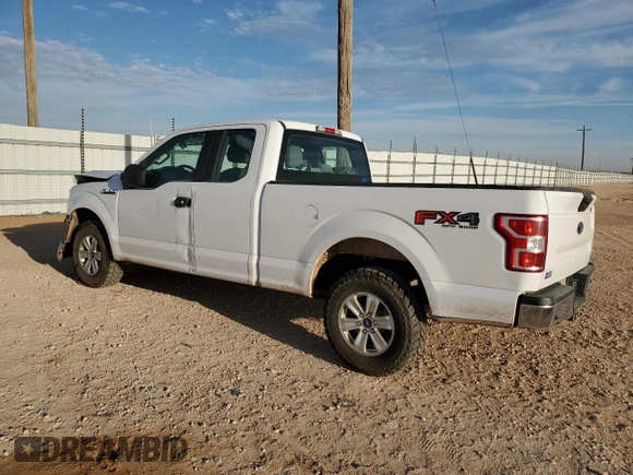 2018 Ford F-150 XL with VIN 1FTFX1E54JKC04497, listed as a Copart auction lot 53398455 with 198,473 mi miles and Salvage title. Bid and sale history available at DreamBid. Image 2.