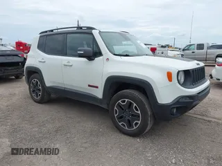 2016 Jeep Renegade Trailhawk with VIN ZACCJBCT7GPD02904, listed as a IAAI auction lot 42847059 with 136,016 mi miles and . Bid and sale history available at DreamBid. Image 1.