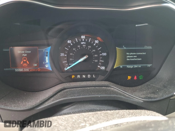 2020 Ford Fusion Hybrid SE with VIN 3FA6P0LU1LR161312, listed as a Copart auction lot 43885153 with 53,395 mi miles. Bid and sale history available at carsss.com. Image 9.