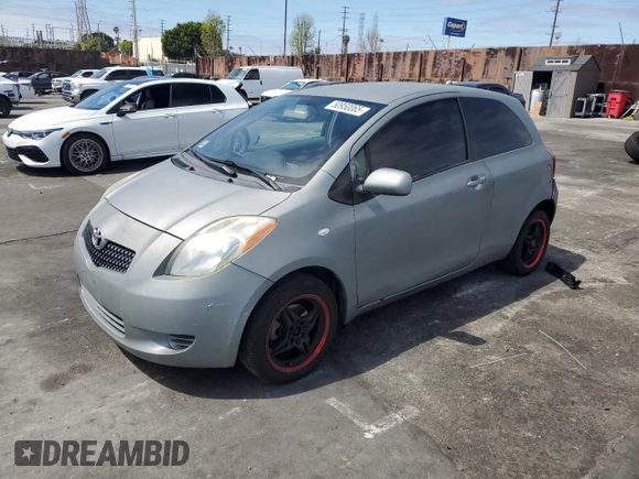 2007 Toyota Yaris with VIN JTDJT923475036181, listed as a Copart auction lot 50950065 with 134,440 mi miles and Salvage Title. Bid and sale history available at carsss.com. Image 1.