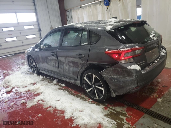 2022 Subaru Impreza Sport with VIN 4S3GTAM61N3704157, listed as a Copart auction lot 88740905 with 58,243 mi miles and Salvage Title. Bid and sale history available at carsss.com. Image 2.