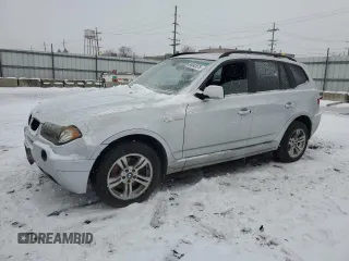 2005 BMW X3 3.0i with VIN WBXPA93445WD07826, listed as a Copart auction lot 88042075 with 0 mi miles and Salvage Title. Bid and sale history available at carsss.com. Image 1.