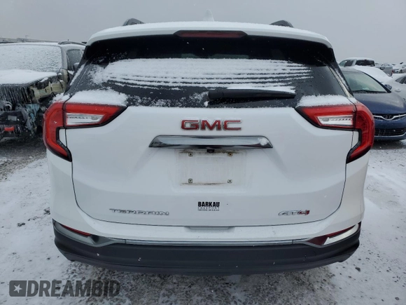 2022 GMC Terrain AT4 with VIN 3GKALYEV8NL153545, listed as a Copart auction lot 87450024 with 85,176 mi miles and Salvage Title. Bid and sale history available at DreamBid. Image 6.