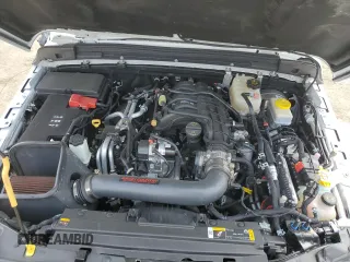 2023 Jeep Wrangler Rubicon with VIN 1C4HJXFG3PW691724, listed as a Copart auction lot 50985745 with 32,377 mi miles and Salvage title. Bid and sale history available at DreamBid. Image 14.
