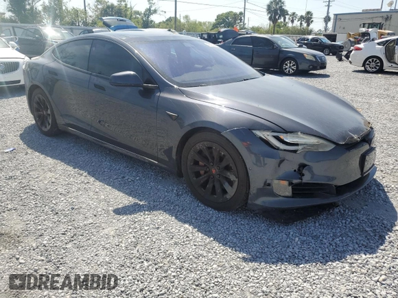 2016 Tesla Model S 90D with VIN 5YJSA1E27GF171698, listed as a Copart auction lot 49176205 with 107,913 mi miles and Salvage Title. Bid and sale history available at DreamBid. Image 4.