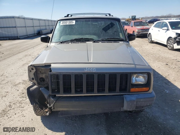 2000 Jeep Cherokee RH Drive with VIN 1J4FN28SXYL530123, listed as a Copart auction lot 49501305 with 241,860 mi miles and Salvage Title. Bid and sale history available at carsss.com. Image 5.