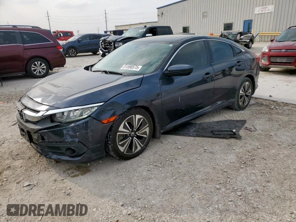 2016 Honda Civic EX-T z VIN 19XFC1F37GE012186, wystawiony jako Copart lot #51590575 z przebiegiem 121 041 mil mil oraz Szkoda całkowita • Salvage title. Historia ofert i sprzedaży dostępna na DreamBid. Obrazek 1.