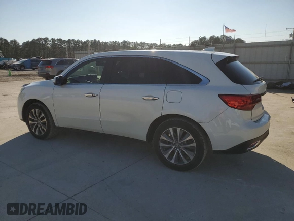 2016 Acura MDX Technology z VIN 5FRYD3H65GB019042, wystawiony jako Copart lot #86080794 z przebiegiem 111 219 mil mil oraz Szkoda całkowita • Salvage title. Historia ofert i sprzedaży dostępna na DreamBid. Obrazek 2.