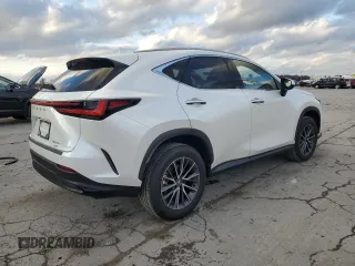 2025 Lexus NX with VIN JTJGGCEZ4S2019366, listed as a Copart auction lot 83571894 with 2,336 mi miles and Salvage Title. Bid and sale history available at carsss.com. Image 3.