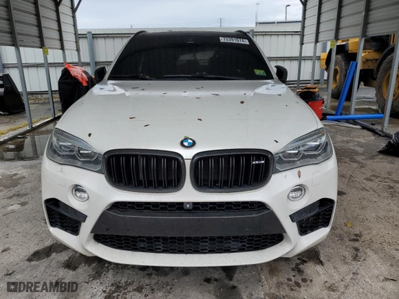 2015 BMW X5 M with VIN 5YMKT6C55F0C89468, listed as a Copart auction lot 75391074 with 0 mi miles and Salvage Title. Bid and sale history available at carsss.com. Image 5.