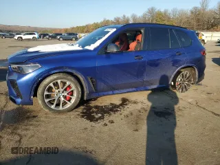 2021 BMW X5 M with VIN 5YMJU0C08M9D82830, listed as a Copart auction lot 86251964 with 47,662 mi miles and Salvage Title. Bid and sale history available at carsss.com. Image 1.